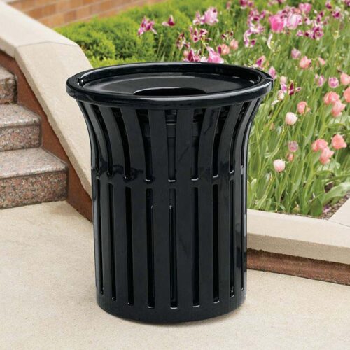 Rendezvous 32 Gallon Trash Receptacle with Contour Top