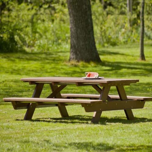 8' Rectangular Expanded Steel ADA Table