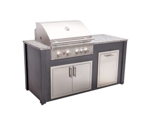 6' Island with Grill on Left Side